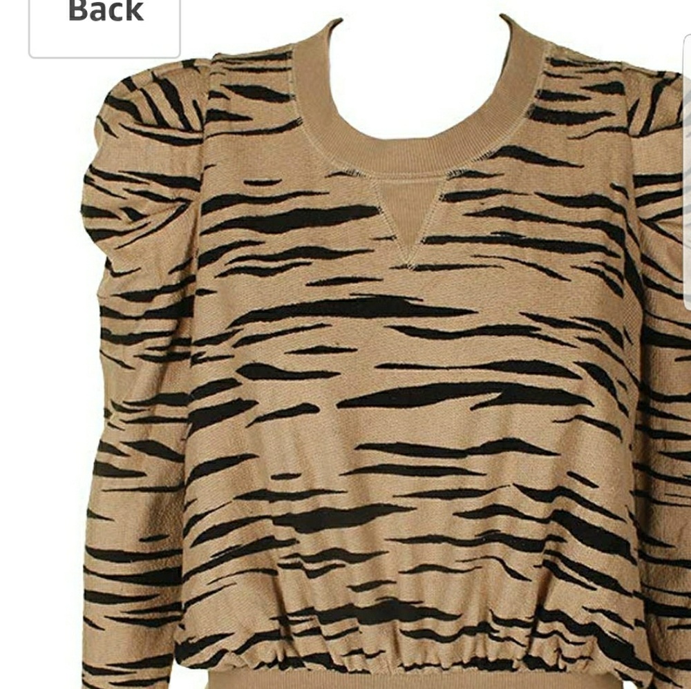 COPY - Free People Women's Zaza Zebra Pullover Sweatshirt